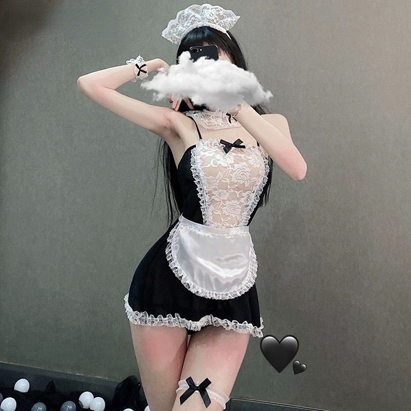 Herbe's Secret 【Ready Stock】Bộ Đồ Lót Hóa Trang Cô Hầu Gái Quyến Rũ Lingerie Cosplay Sexy Uniform Temptation Maid Suit | BigBuy360 - bigbuy360.vn