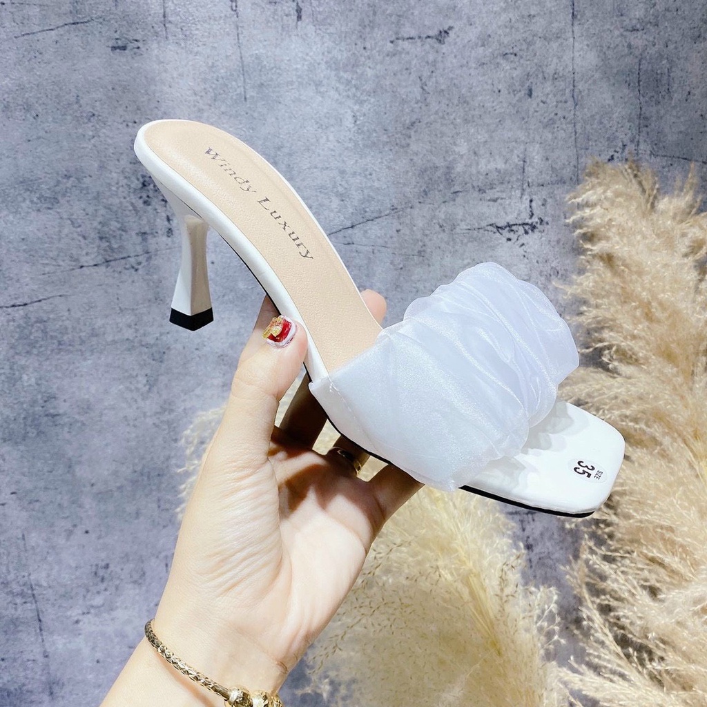 Guốc nữ quai ngang gót nhọn NNG-VOAN