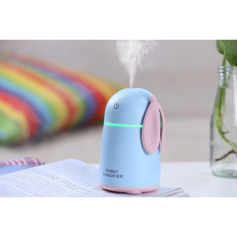 Máy phun sương, xông tinh dầu cao cấp Rabbit Humidifer hình con thỏ