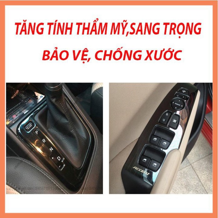 Ốp Nội Thất Titan Xe FORTUNER 2017-2020 AT, MT Sáng Bóng ,Chống Xước Không Phai Cao Cấp - FREE SHIP