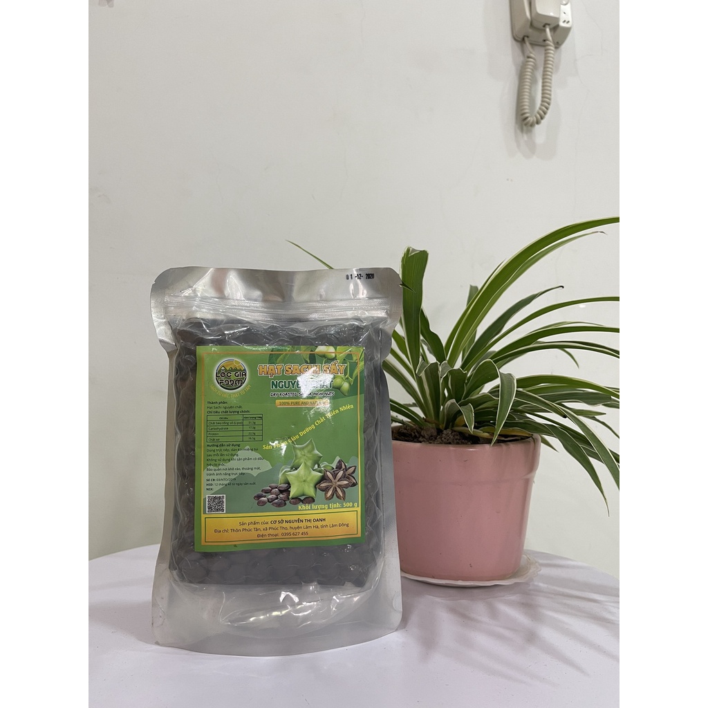 Hạt sachi sấy nguyên chất đặc sản vùng Cao Nguyên Lâm Đồng túi 500g