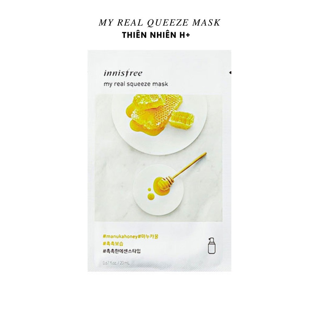 Combo 5 mặt nạ giấy mật ong 20 ml - my real squeeze mask