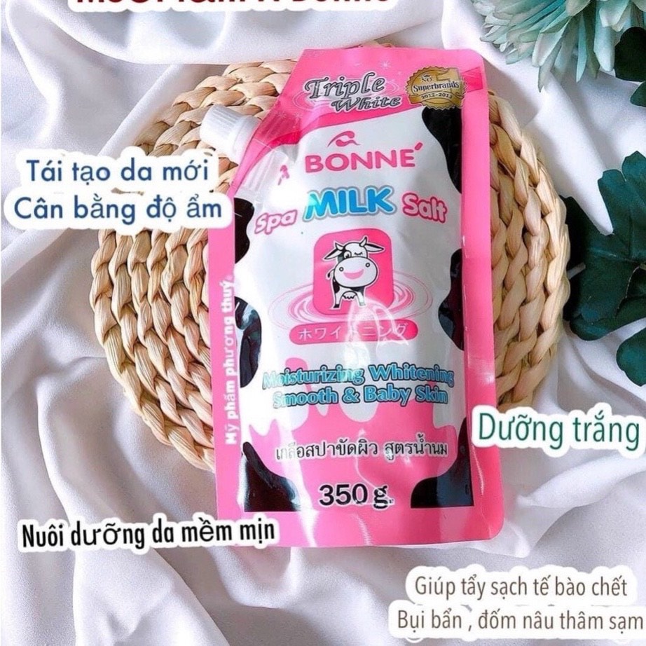 Muối Tắm Sữa Bò Tẩy Tế Bào Chết A Bonne Spa Milk Salt 350gr hàng mua tại store Thái Lan