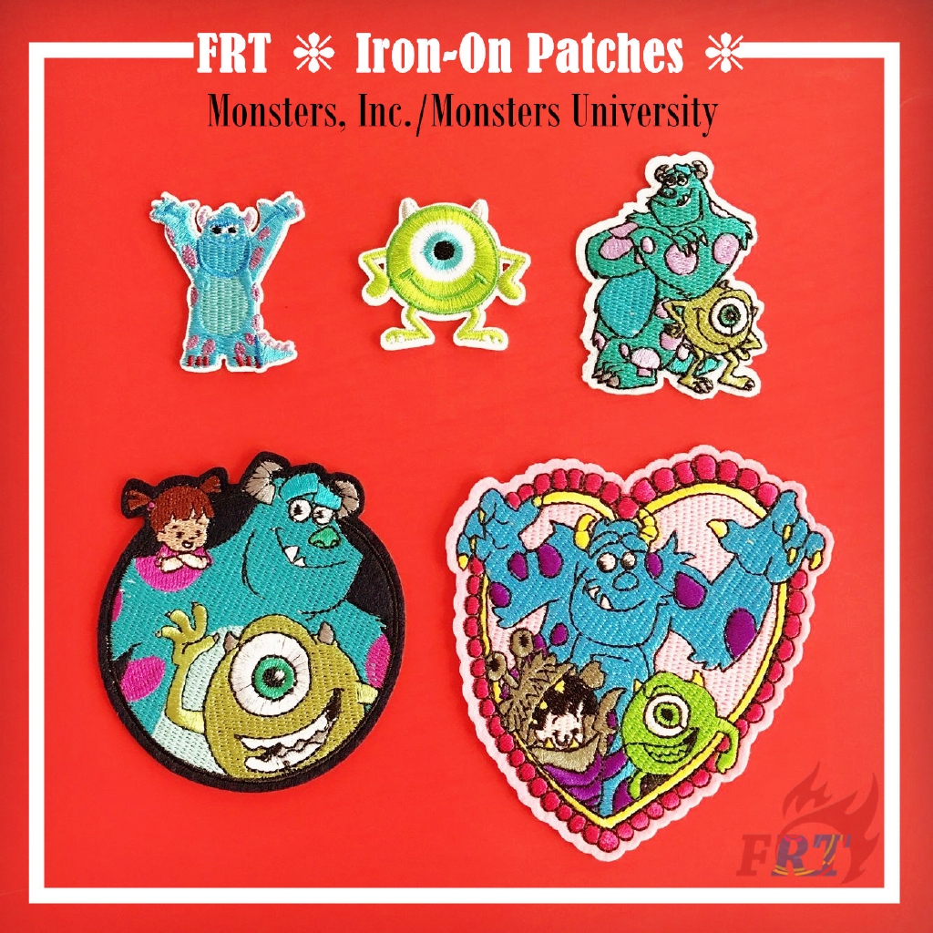 Miếng dán ủi họa tiết Disney Monsters Inc chủ đề số 03 trang trí DIY
