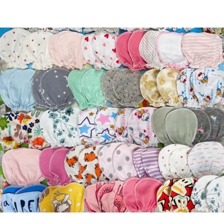 SET 3 ĐÔI BAO TAY CHO BÉ SƠ SINH - 5 THÁNG HOTGA