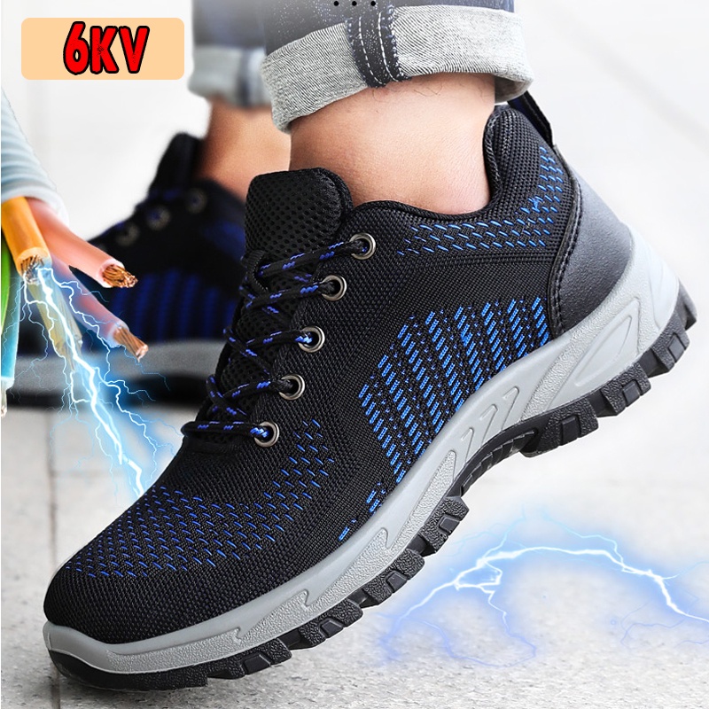 Giày Thợ Điện Cách Điện 6KV (Mã 243) Dáng Thể Thao Mũi Composite Chống Đập, Thoáng Khí