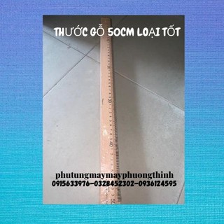 THƯỚC GỖ 50CM LOẠI TỐT