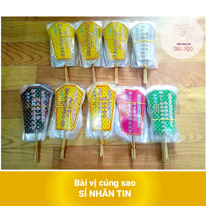 Bài vị cúng sao - Vàng Mã Sỉ Lẻ Giá Rẻ