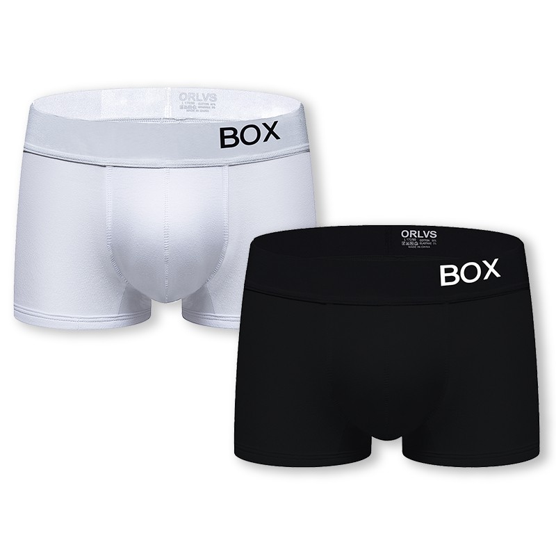 2Pcs Men's Underpants Cotton Man's Underwear Boxer Shorts Breathable Mens Boxershorts Underware Boxers Freegun Male Underwear or6602