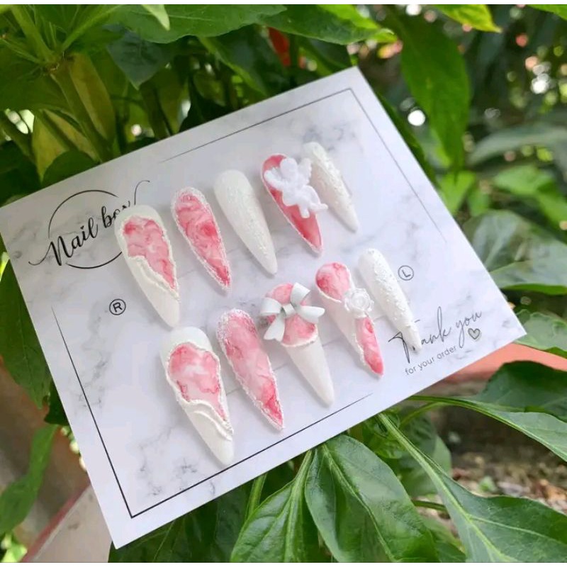 Móng giả_nail box móng thiết kế thiên thần