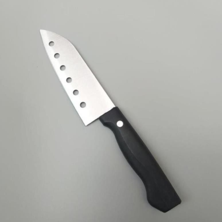 Dao Inox nhà bếp Echo Silver Edge 27cm Echo có lỗ trên lưỡi dao Nhật Bản