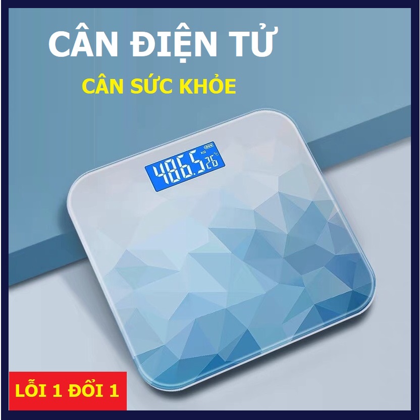 Cân Điện Tử Kính Cường Lực Tải Trọng 180kg Màn Hình Led Công Nghệ Hiện Đại Độ Chính Xác Cao