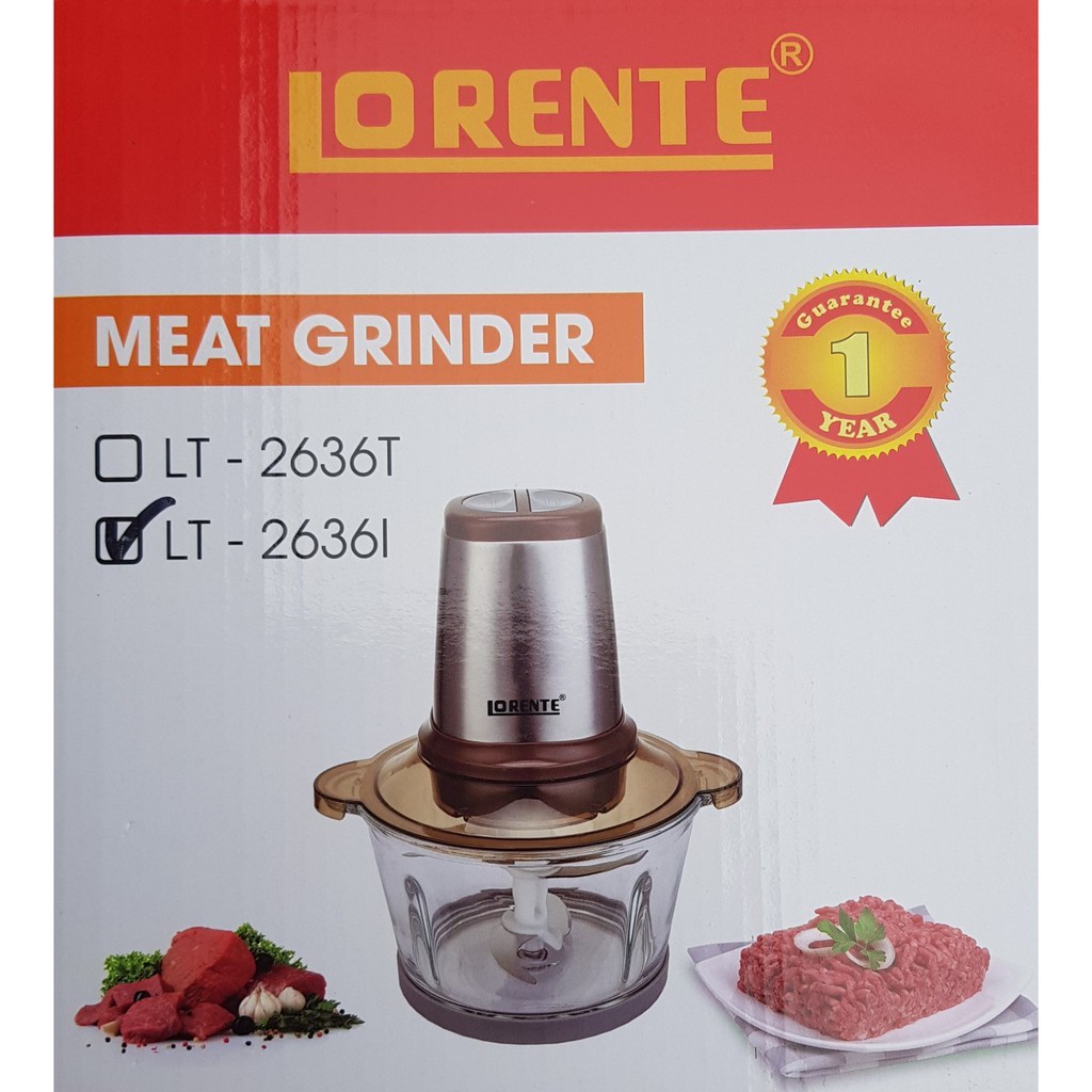 Máy xay thịt Lorente LT-2636, Cối xay thịt công suất 300W bảo hành 12 tháng