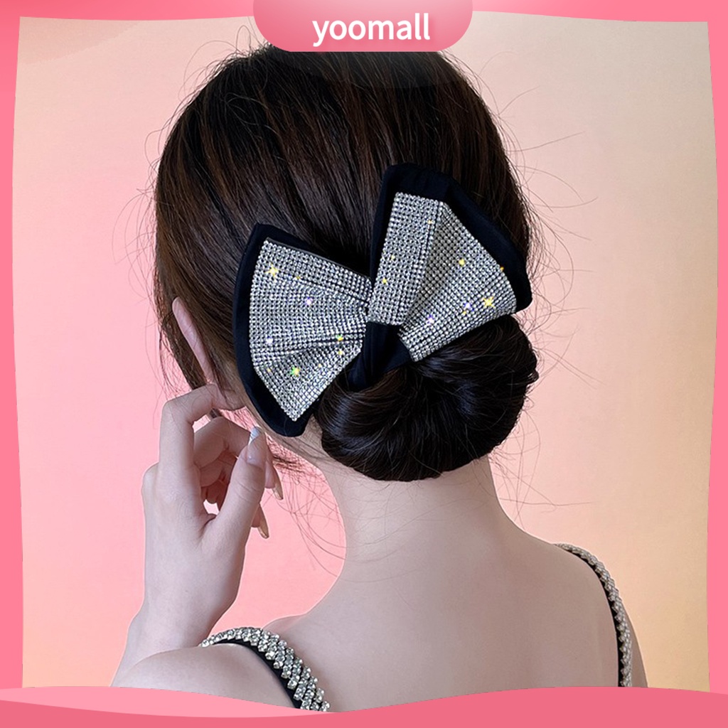 Kẹp Tóc Xoăn Bằng Vải Đính Nơ Xinh Xắn