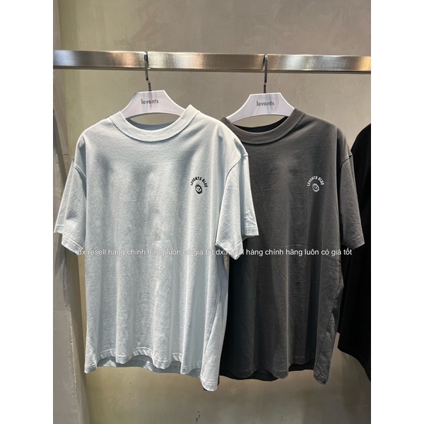 Áo Thun LEVENTS  COLLEDGE ART TEE LIGHT BLUE / DARK GREY