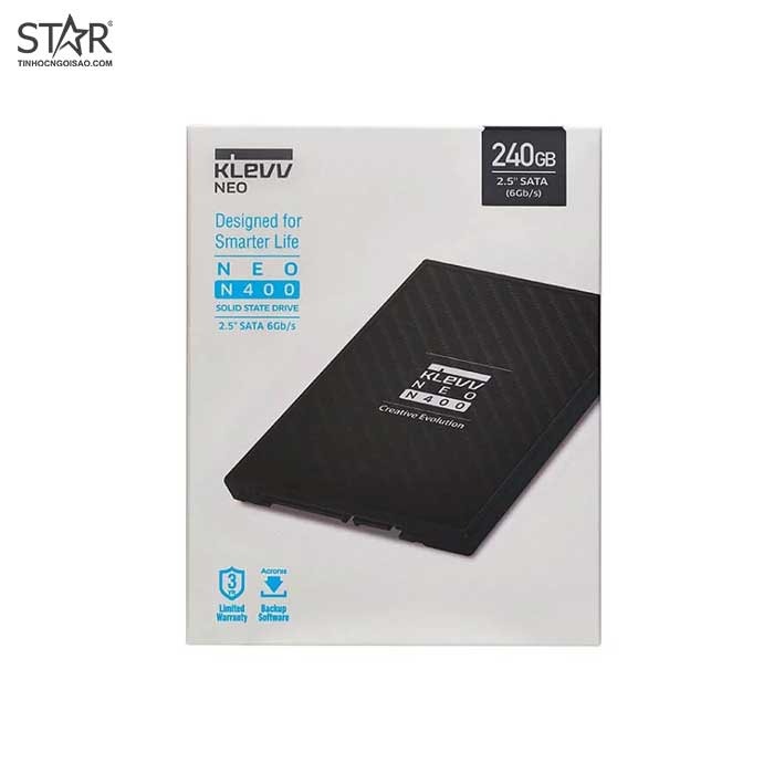 Ổ cứng SSD 240G Klevv Neo N400 Sata III 6Gb/s TLC (K240GSSDS3-N40)