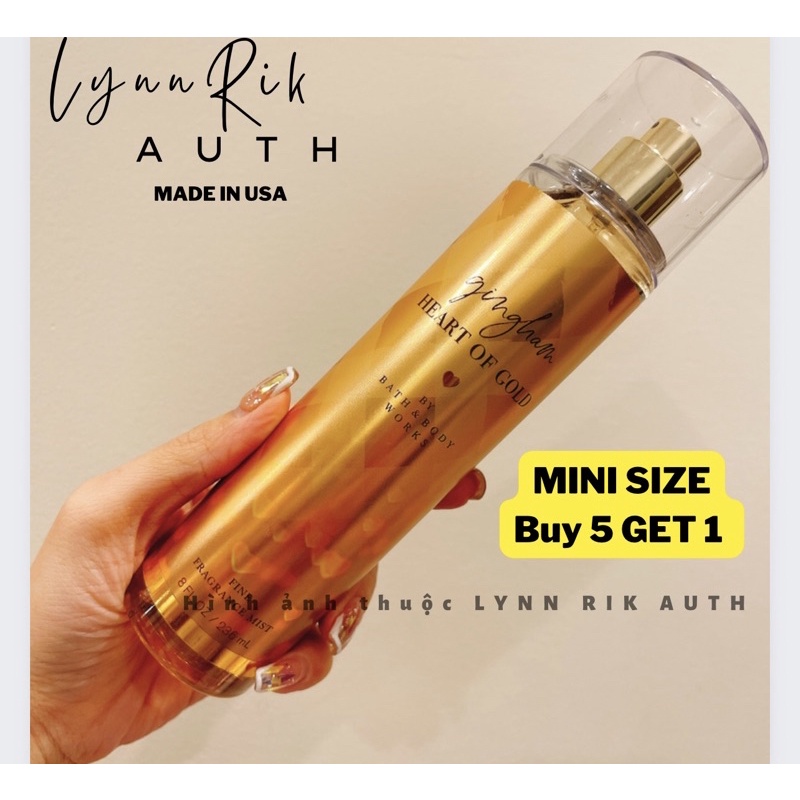 Auth_GINGHAM| GINGHAM FRESH | GINGHAM VIBRANT | GINGHAM GORGEOUS |GINGHAM LOVE |GINGHAM HEART OF GOLD - Xịt Thơm Body