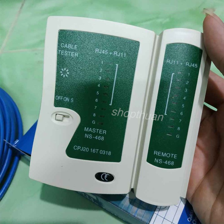 Hộp Test Cáp Mạng RJ45 - tặng pin 9V