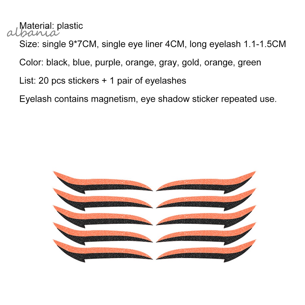 Miếng dán trang điểm mắt từ tính bằng nhựa có thể tái sử dụng | BigBuy360 - bigbuy360.vn