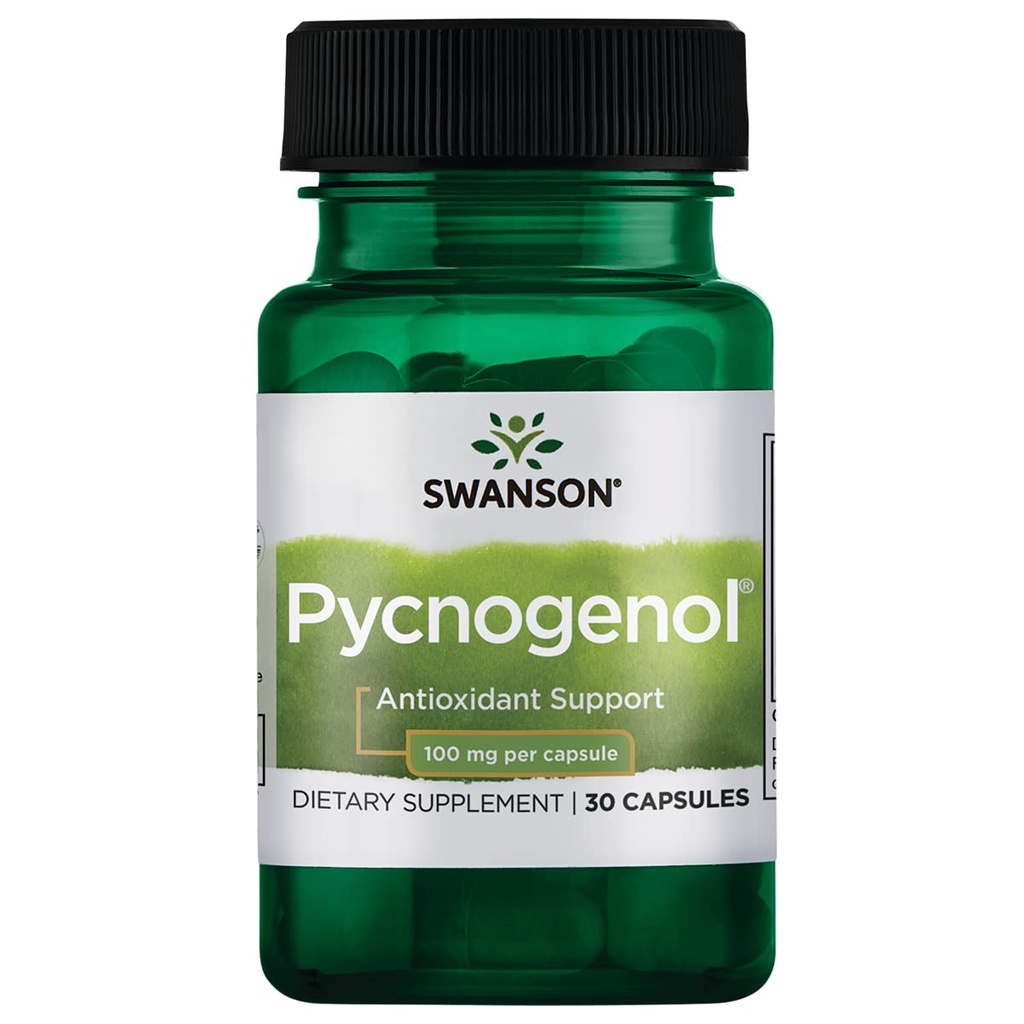 Swanson Ultra Pycnogenol 100mg -Viên uống đẹp da, chống oxy hóa, bảo vệ tim mạch, khớp khỏe mạnh 30v