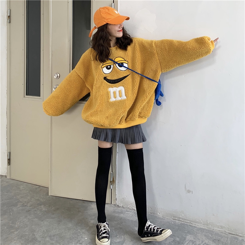 Áo hoodie tay dài phong cách Hàn Quốc năng động cho nữ | BigBuy360 - bigbuy360.vn