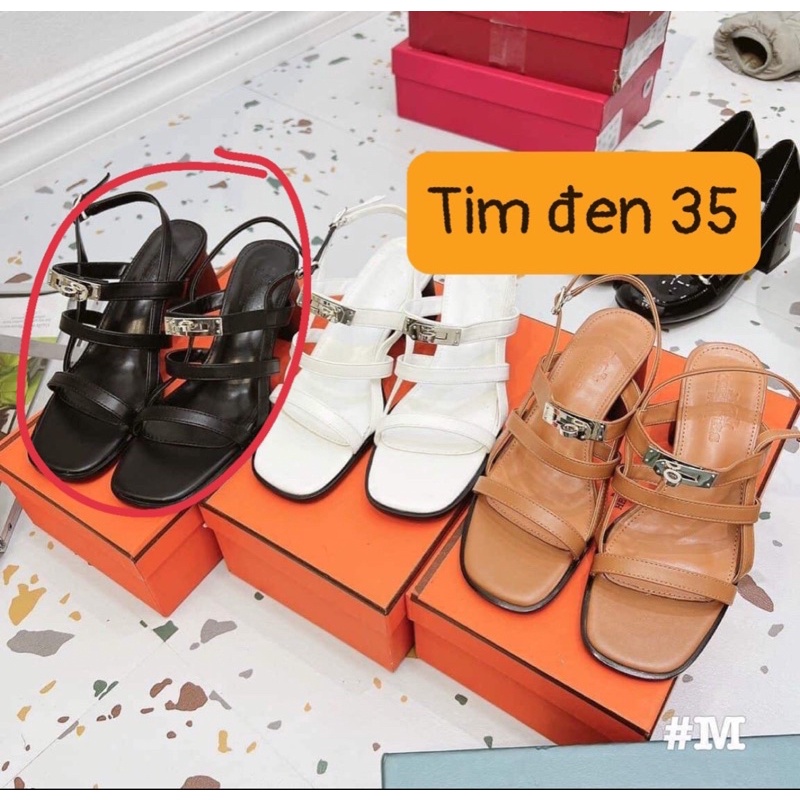 ❄️ HÀNG QUẢNG CHÂU FULLBOX ❄️ Sangdal 2 quai gót vuông 5cm