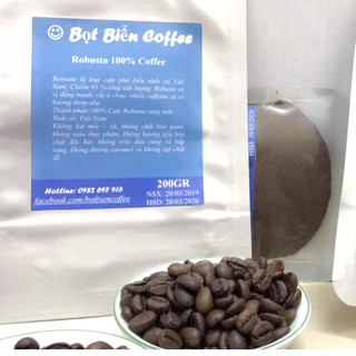 200g cà phê robusta nguyên chất - Bọt biển coffee