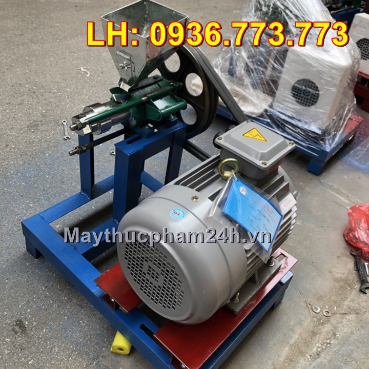 Máy nổ bỏng gạo 1 pha, đầu 7 bec ra 7 loại bỏng motor 3.5kw