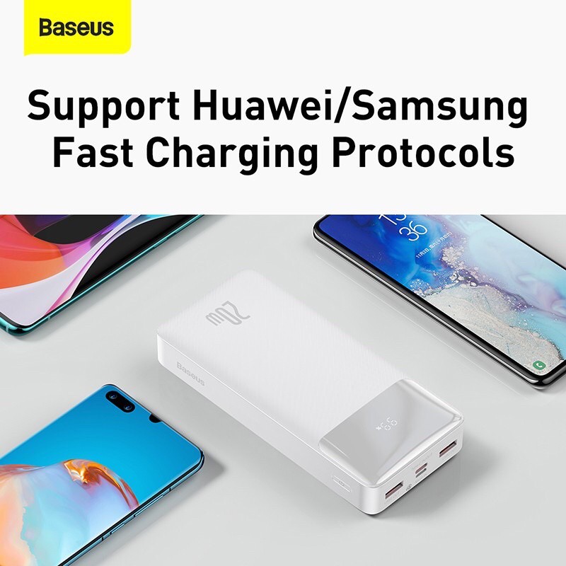 [Mã 154ELSALE2 giảm 7% đơn 300K] Sạc dự phòng 20000mah 30000mah sạc nhanh 20w chính hãng Baseus