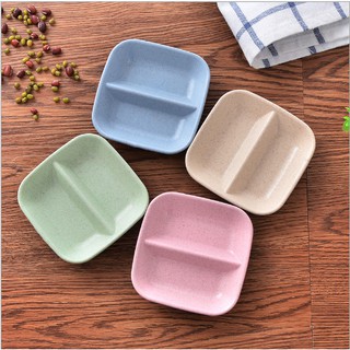 Combo 2 Khay đựng nước chấm gia vị lúa mạch