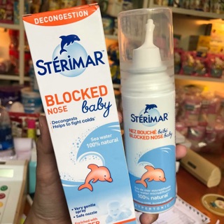 Xịt mũi kháng viêm Sterimar Blocked Nose Spray ( kháng viêm cá heo cam)
