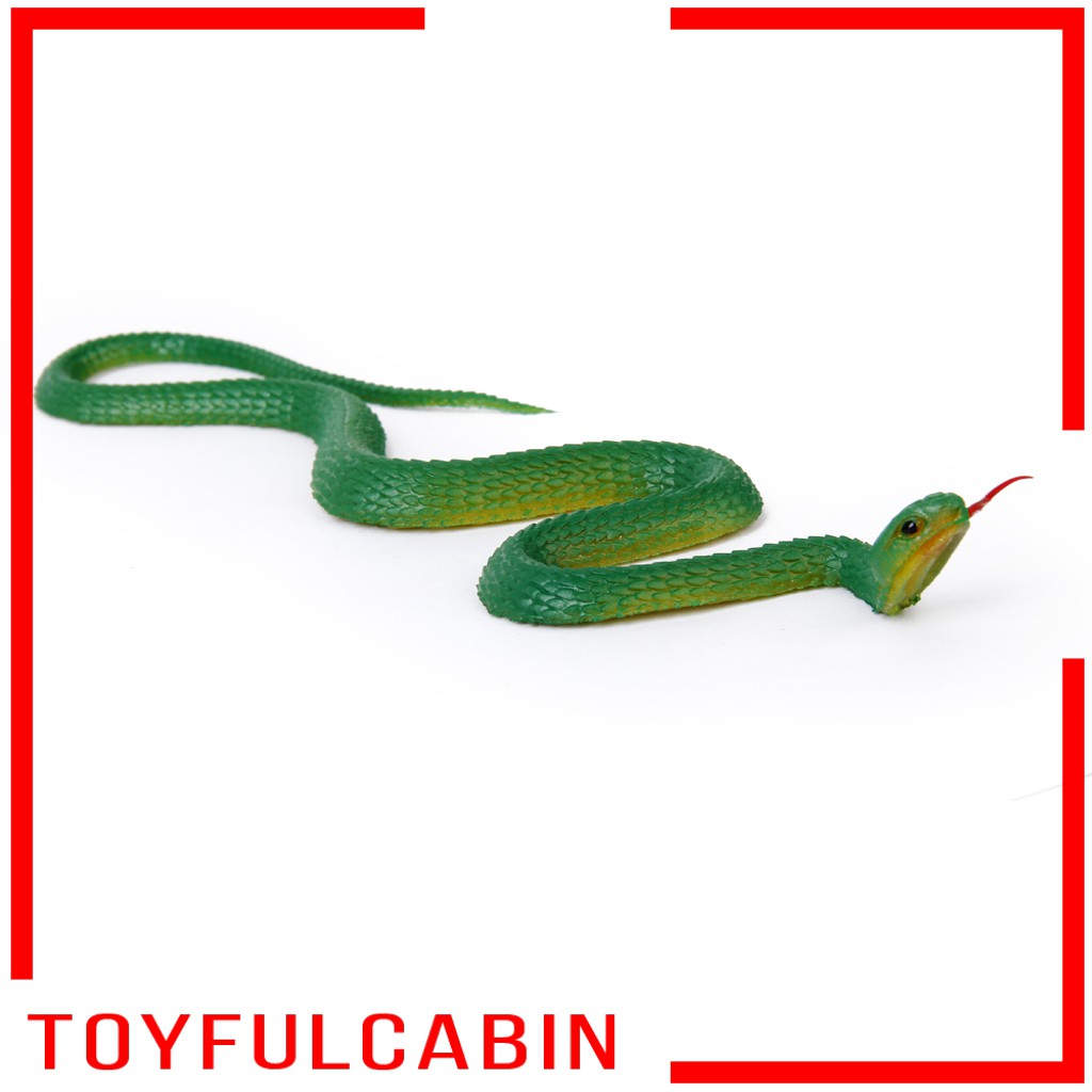 Rắn Giả Bằng Cao Su Màu Xanh Lá Dùng Trang Trí Halloween