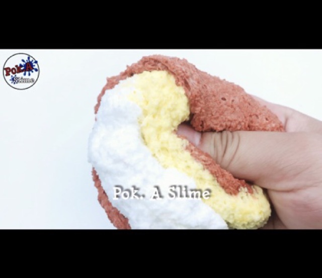 Slime kem socola chuối - chất snowfizz