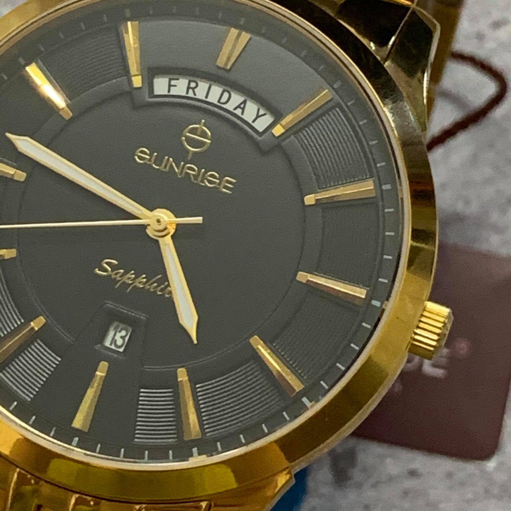 Đồng hồ Sunrise nam chính hãng Nhật Bản M770.SA.G.D - kính saphire chống trầy - bảo