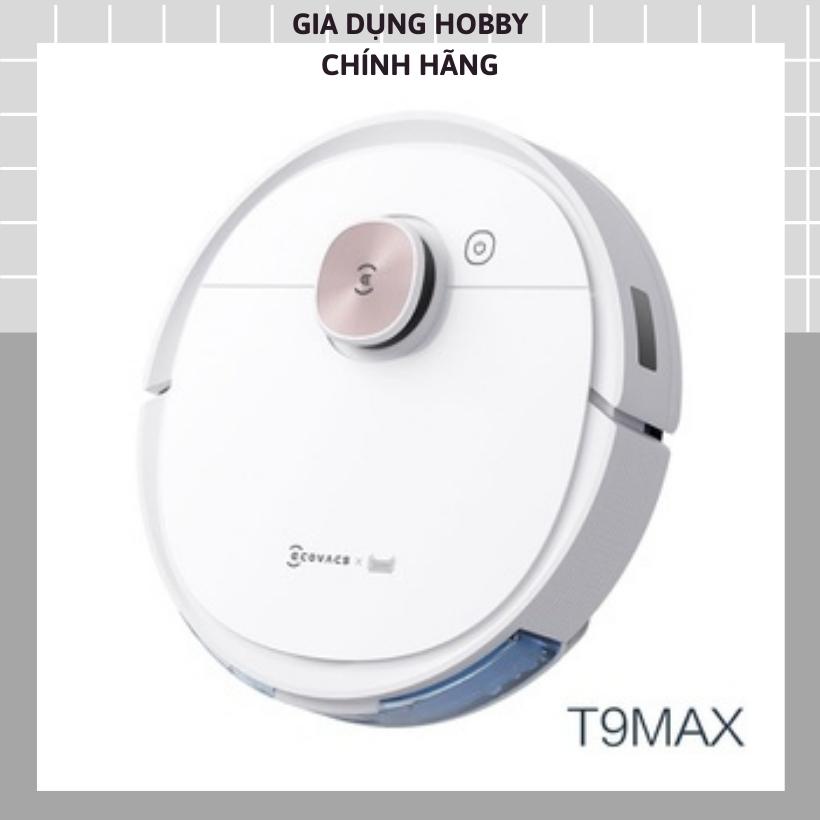 Robot Hút Bụi, Robot Hút Bụi Ecovacs Deebot T9 MAX Lau Nhà Thông Minh Lau Dọn Nhà Cao Cấp