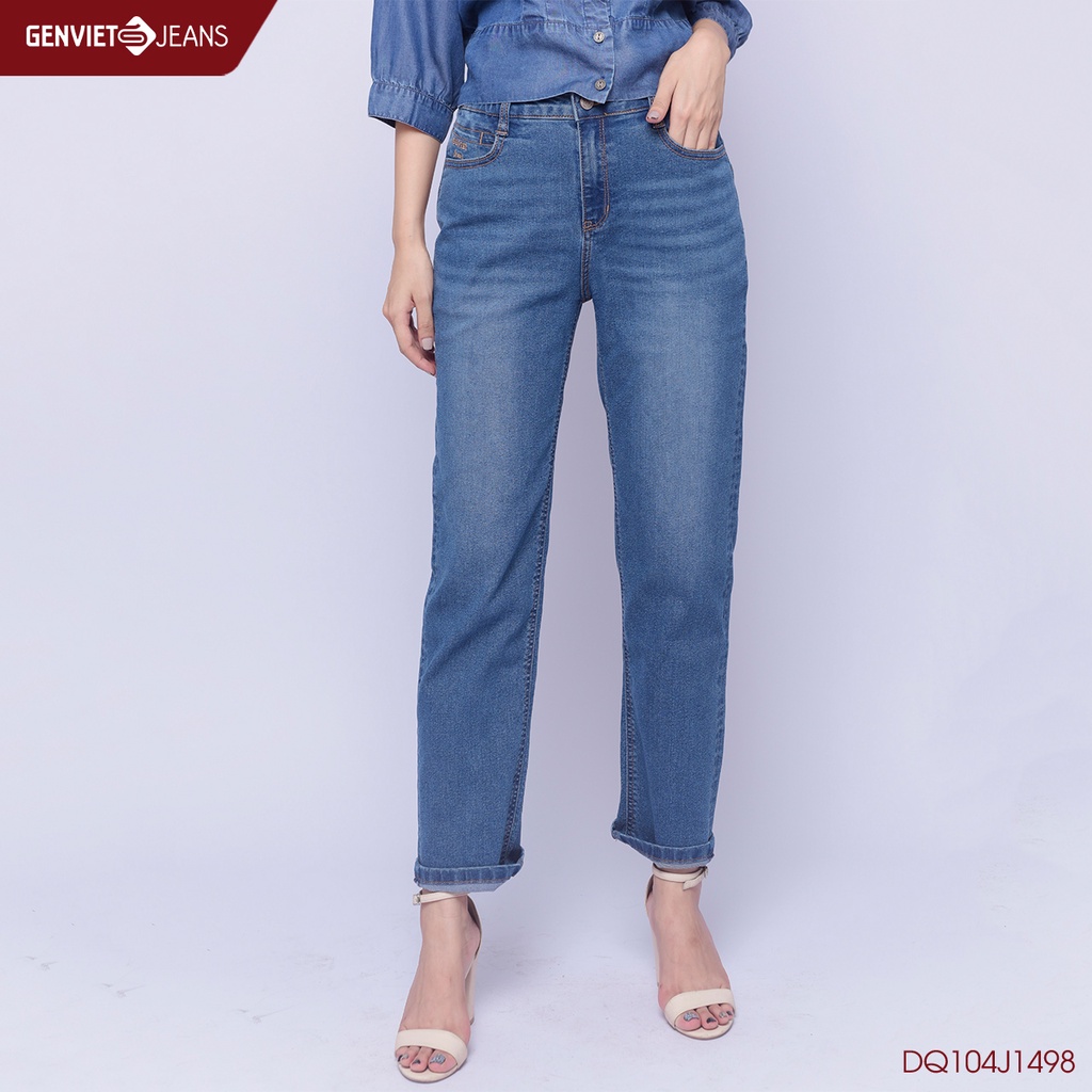 Quần dài jeans nữ DQ104J1498 GENVIET