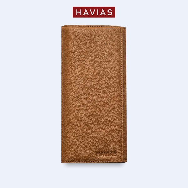 MIDAS HAVIAS ví dài unisex có ngăn khoá kéo da bê Calfskin nhập khẩu 100%