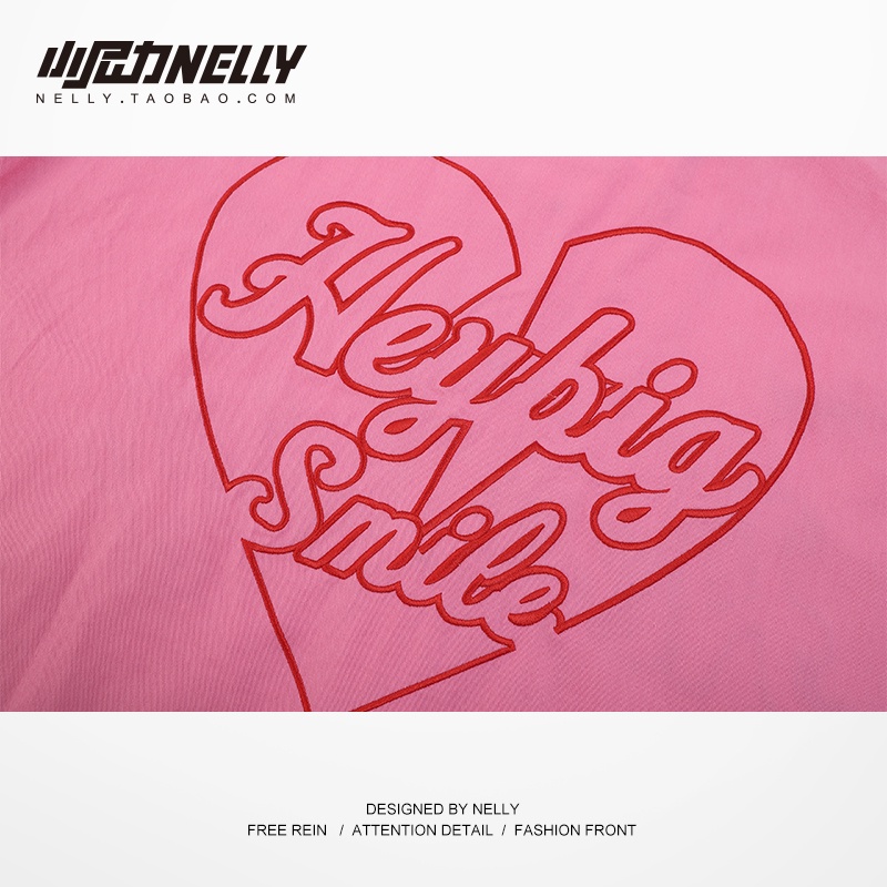 Áo khoác bóng chày Nelly Heybig tay ngắn - Smile