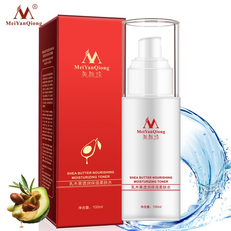 Nước Hoa Hồng MeiYanQiong Tinh Chất Bơ Hạt Mỡ Axit Hyaluronic Dưỡng Ẩm Làm Trắng Da 100ml