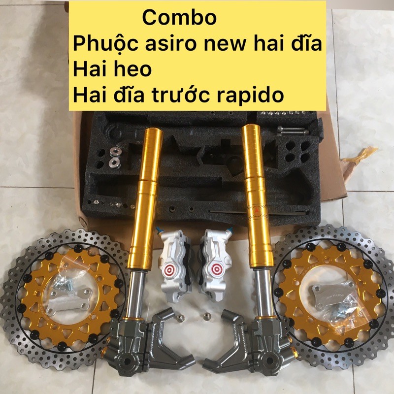 Combo thụt asiro ,heo brem, đĩa rapido