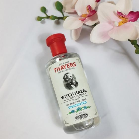 Nước Hoa Hồng Làm Sạch, Se Khít Lỗ Chân Lông Không Cồn Thayers Alcohol Free Witch Hazel Toner Unscented 355ml -Không mùi