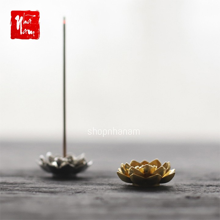 Đế cắm nhang vòng, đặt hương cây hình hoa sen thắp hương để lư trầm phụ kiện thác khói