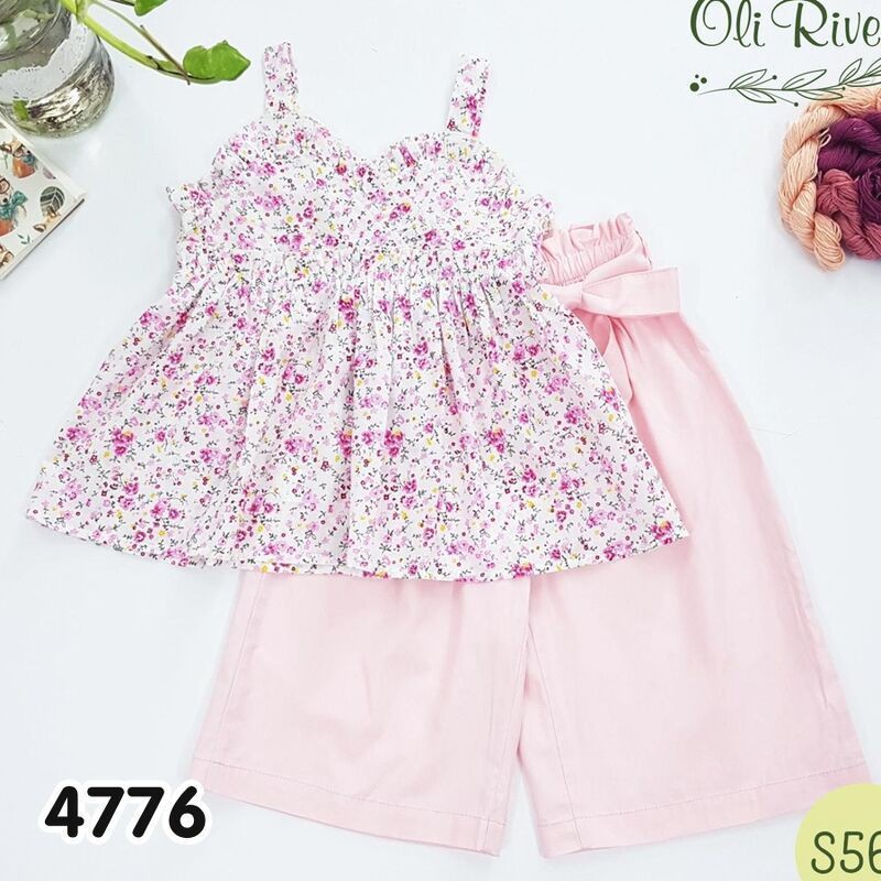 Bộ Lửng Hai Dây Bé Gái Oliriver Cho Bé Từ 15-28KG