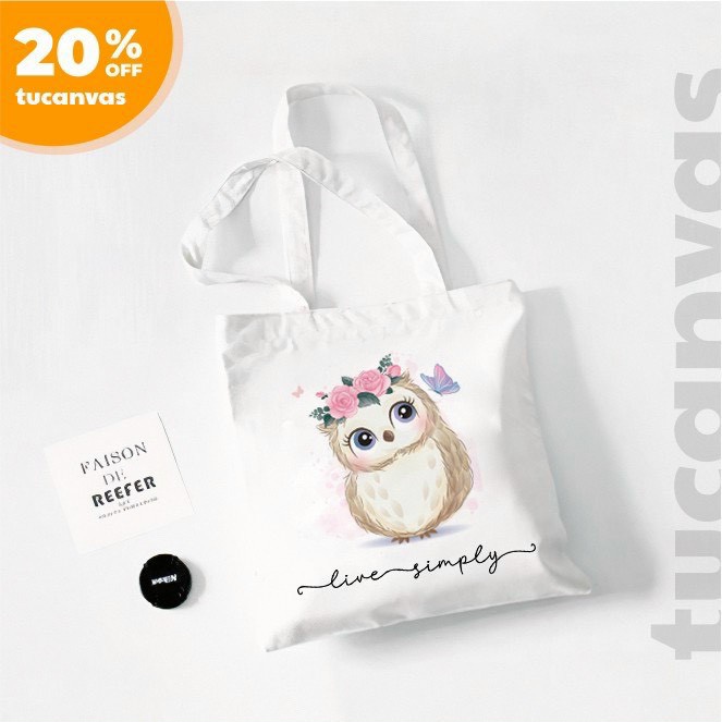 TÚI VẢI ĐEO VAI ULZZANG HÌNH NGHỘ NGHĨNH - TÚI TOTE CANVAS ĐỦ MẪU