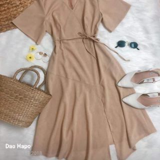 Đầm chấm bi có khóa cho con ti