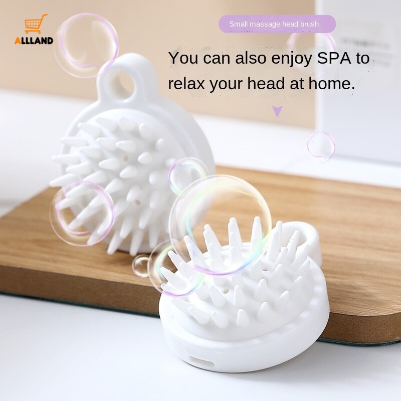 Bàn Chải Silicone Đơn Giản Mát Xa Da Đầu/Cổ/Cổ/Đầu Chống Gàu Tẩy Da Chết