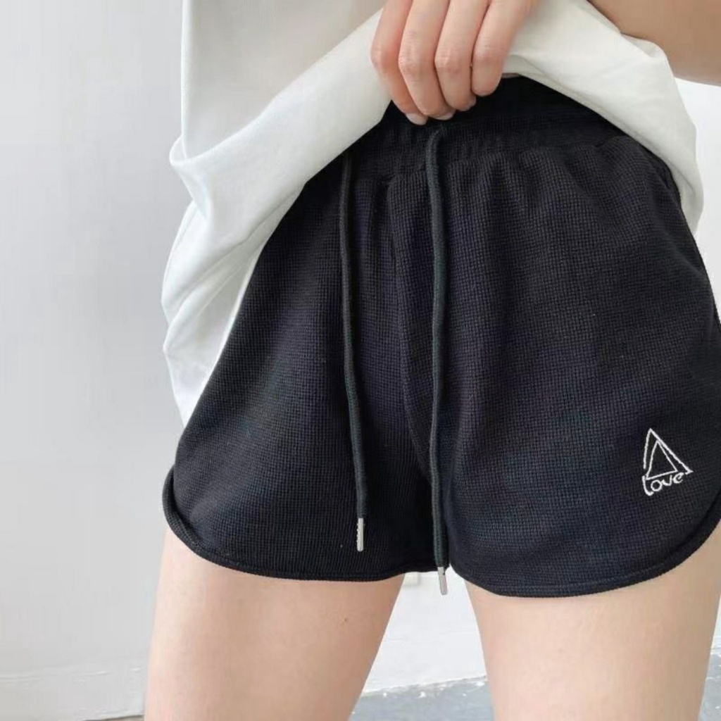 (Sale lẻ size ) Quần đùi nữ ANHSTORE phong cách thể thao , chất thun tổ ong cotton mềm , mịn , co giãn tốt