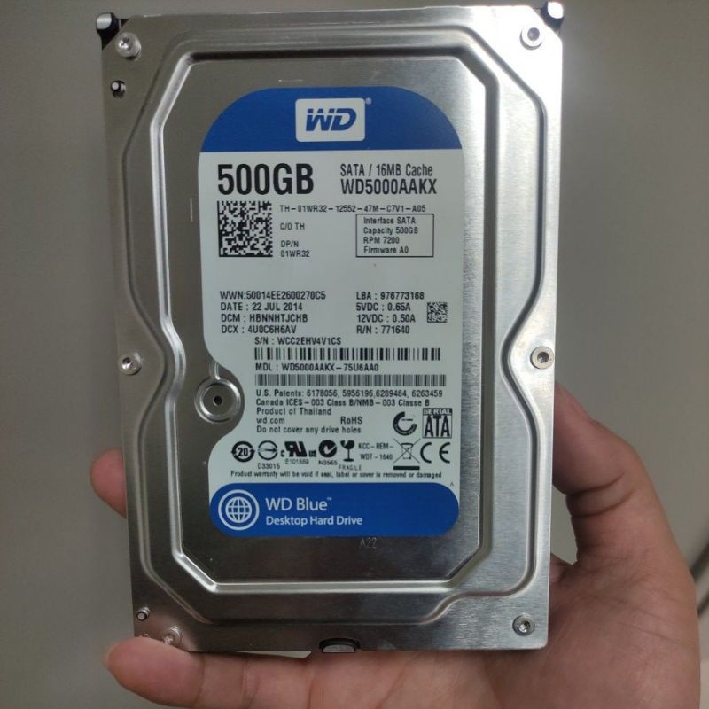 Ổ cứng 500gb chính hãng hàng tháo máy bộ Dell