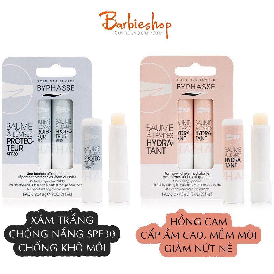 Son Dưỡng Rebirth Lanolin Lip Balm nhau thai cừu 3.7g + son byphasse