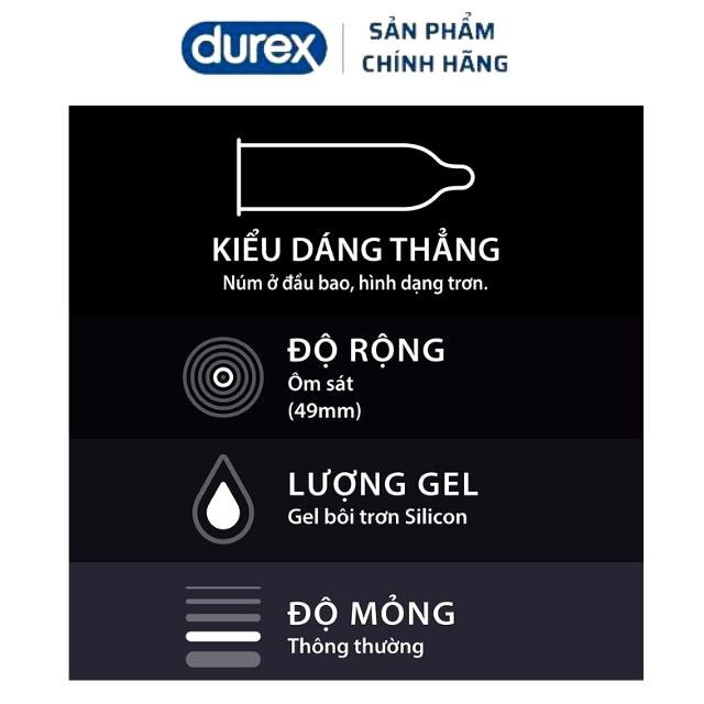 [Freeship] Bao Cao Su Durex Kingtex Chính Hãng Ôm Khít Phù Hợp Với Quý Ông Việt Hộp 12 bao –durex_officialstore